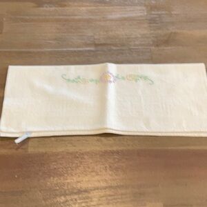Cream Embroidered Towel
